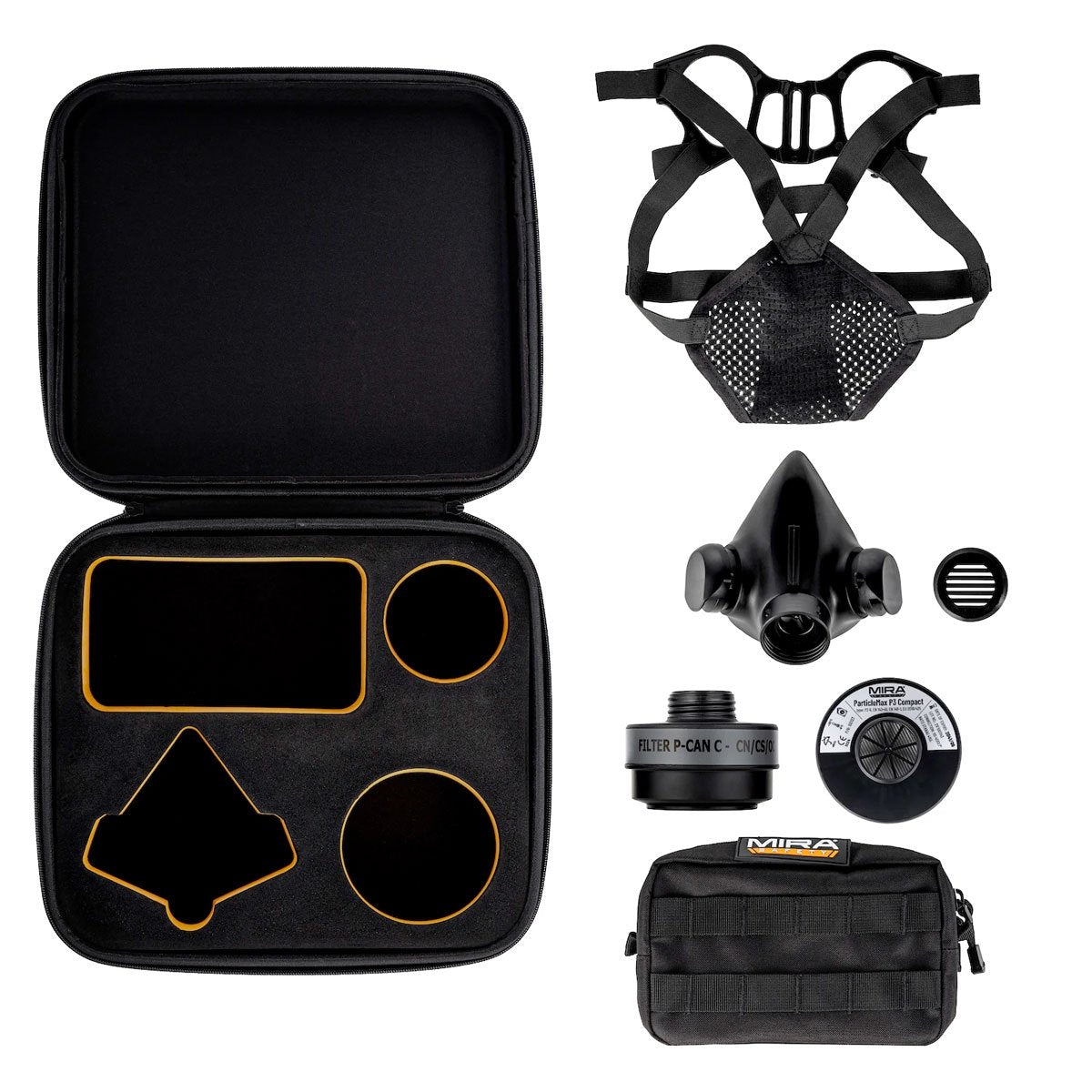 Mira Safety TAPR Tactical Air-Purifying Respirator Mask Universal Fit TAPR Standard Kit Outdoor Tactical Australia