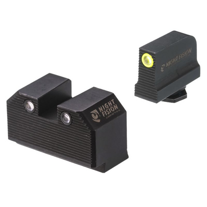 Night Fision Optics Ready Stealth Lower 1/3rd Night Sight Set for Glock 17/19/34 w/ RMR/507C/SRO/ACRO Yellow Front Outdoor Tactical Australia