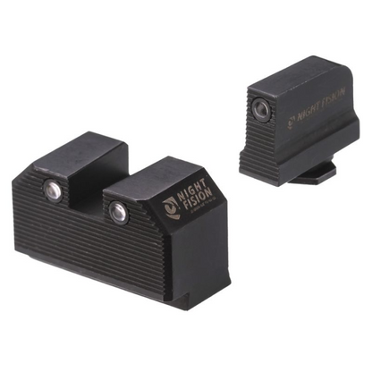 Night Fision Optics Ready Stealth Lower 1/3rd Night Sight Set for Glock 17/19/34 w/ RMR/507C/SRO/ACRO Black Front Outdoor Tactical Australia