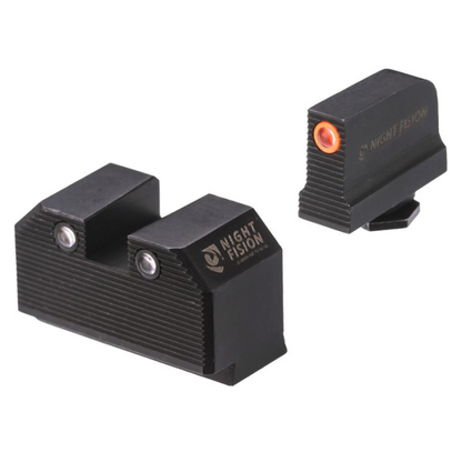Night Fision Optics Ready Stealth Lower 1/3rd Night Sight Set for Glock 17/19/34 w/ RMR/507C/SRO/ACRO Orange Front Outdoor Tactical Australia