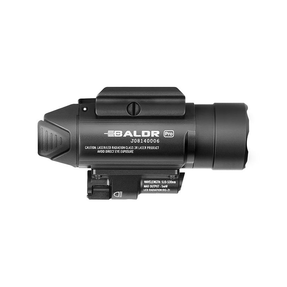 Olight BALDR Pro 1350 Lumen Rail Mount Light with Green Laser Black Outdoor Tactical Australia