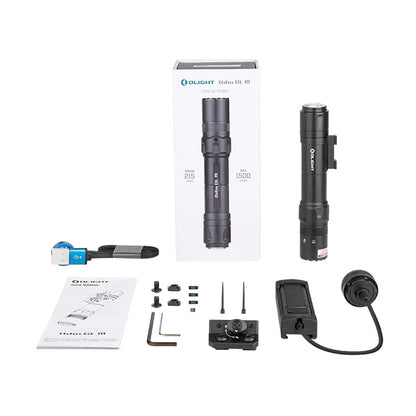 Olight Odin GL M Black 1500 Lumens Green Laser Tactical Rail Light Outdoor Tactical Australia