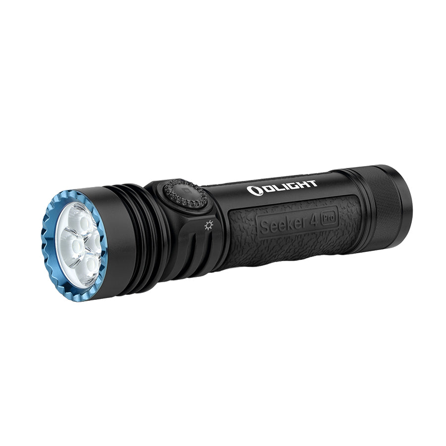 Olight Seeker 4 Pro Powerful 4600 Lumens Rechargeable Led Torch Black Cool White: 5700-6700K Outdoor Tactical Australia