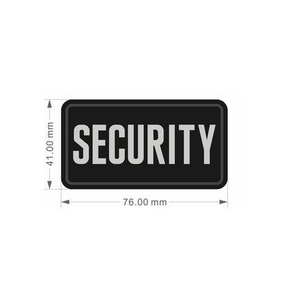 Outback Tactical 3D PVC Rubberised SECURITY Patches Various Sizes and Colours Small (76mm x 41mm) White Outdoor Tactical Australia