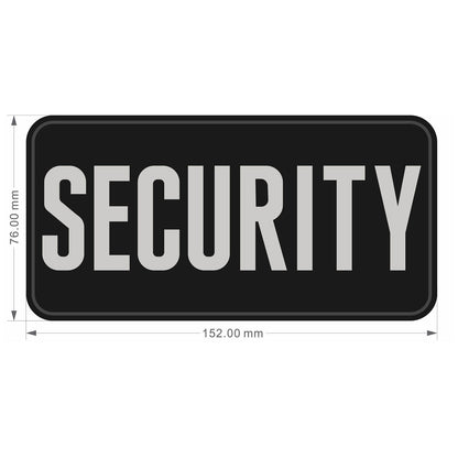 Outback Tactical 3D PVC Rubberised SECURITY Patches Various Sizes and Colours Medium Tall (152mm x 76mm) White Outdoor Tactical Australia