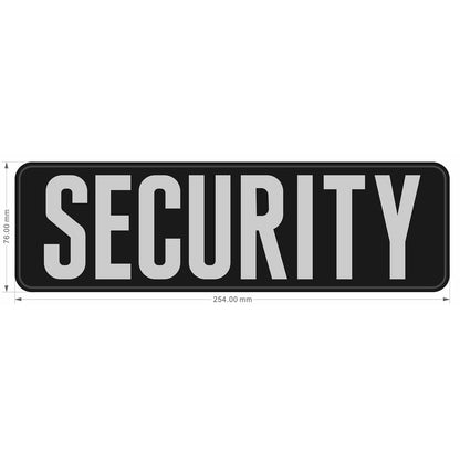 Outback Tactical 3D PVC Rubberised SECURITY Patches Various Sizes and Colours X-Large (254mm x 76mm) White Outdoor Tactical Australia