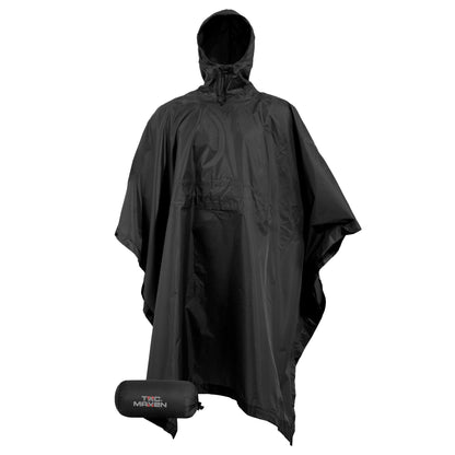 Pentagon Tactical D07001 Thunder Poncho Black Outdoor Tactical Australia