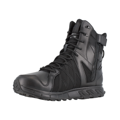 Reebok Tactical Men's 8 Inch Trailgrip Tactical Side Zip Waterproof Boots Black RB3455 Outdoor Tactical Australia