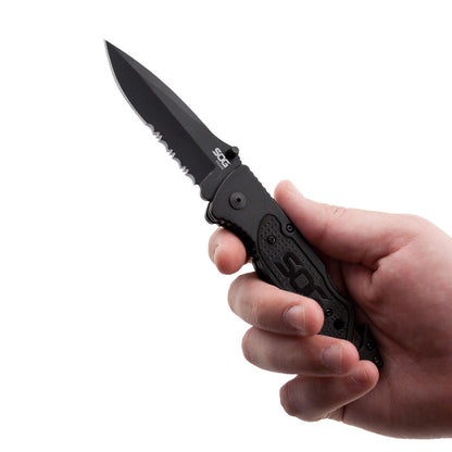 SOG Escape Bead Blast Knife and Rescue Tool Black Outdoor Tactical Australia
