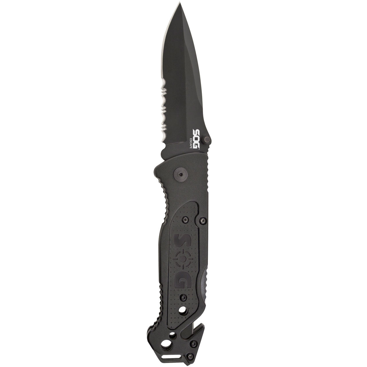 SOG Escape Bead Blast Knife and Rescue Tool Black Outdoor Tactical Australia