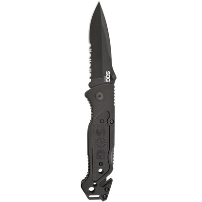 SOG Escape Bead Blast Knife and Rescue Tool Black Outdoor Tactical Australia