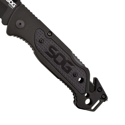 SOG Escape Bead Blast Knife and Rescue Tool Black Outdoor Tactical Australia