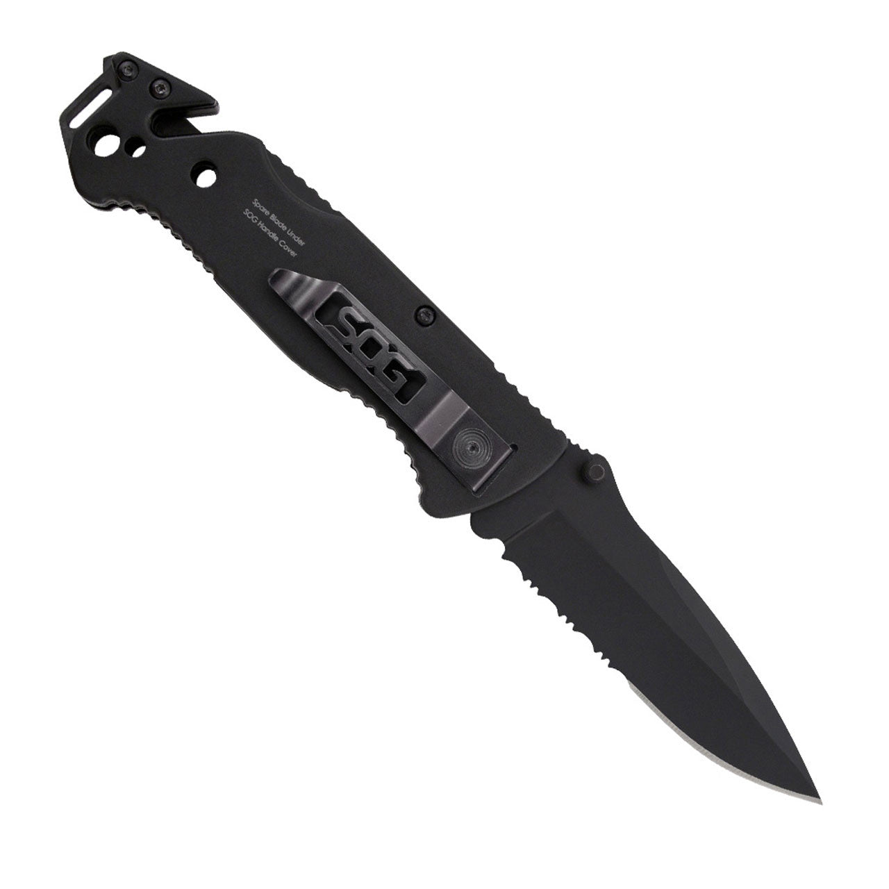 SOG Escape Bead Blast Knife and Rescue Tool Black Outdoor Tactical Australia