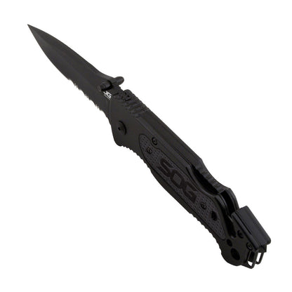 SOG Escape Bead Blast Knife and Rescue Tool Black Outdoor Tactical Australia