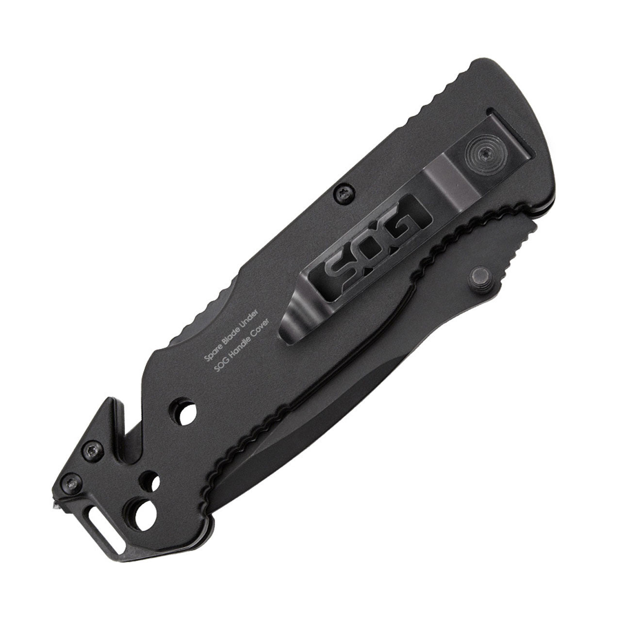 SOG Escape Bead Blast Knife and Rescue Tool Black Outdoor Tactical Australia