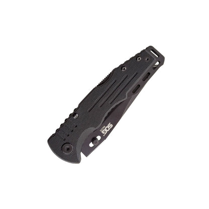 SOG Salute Mini Black Plain Edge Knife Outdoor Tactical Australia
