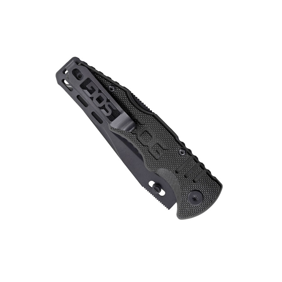 SOG Salute Mini Black Plain Edge Knife Outdoor Tactical Australia