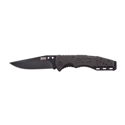 SOG Salute Mini Black Plain Edge Knife Outdoor Tactical Australia