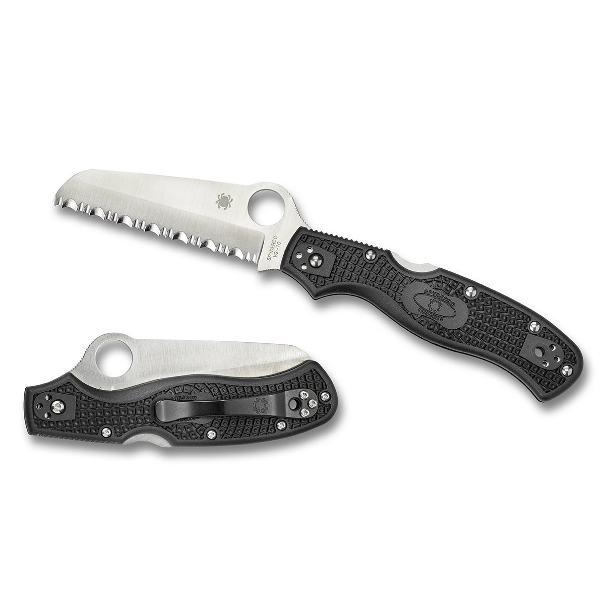 Spyderco RESCUE 3 93mm Lightweight Black - Serrated Outdoor Tactical Australia