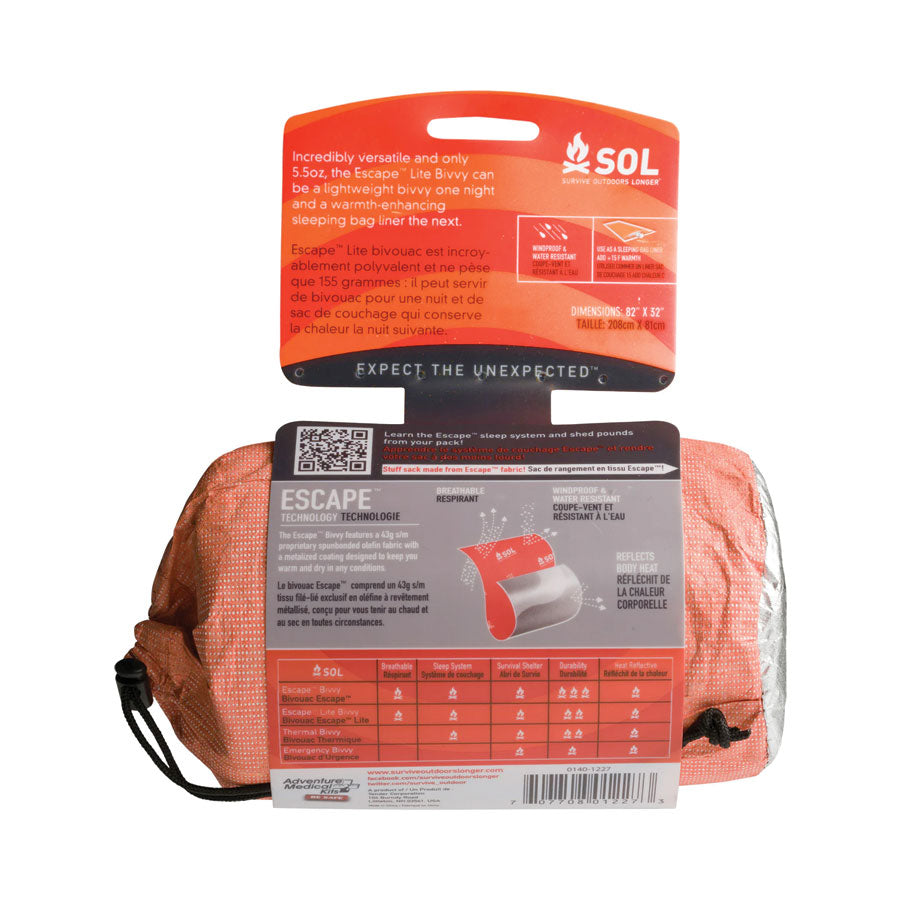 Survive Outdoors Longer SOL Escape Lite Bivvy Outdoor Tactical Australia