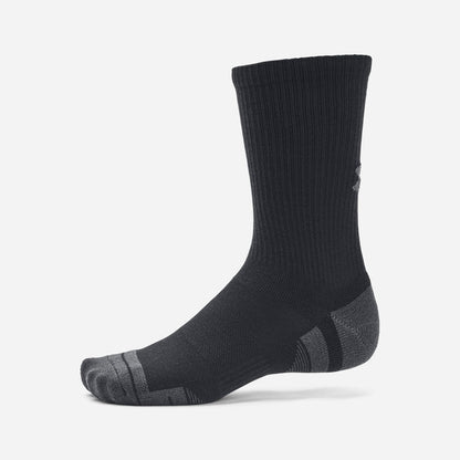 Under Armour Unisex Performance Tech 3-Pack Crew Socks Black Outdoor Tactical Australia