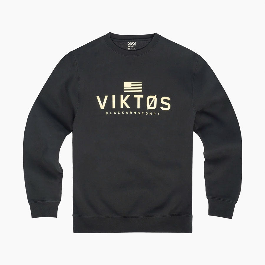 VIKTOS Archetype Crew Fleece Black Small Outdoor Tactical Australia