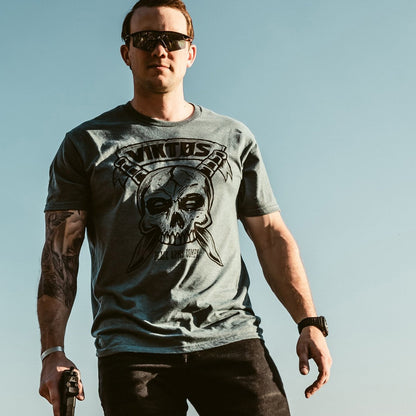 VIKTOS Kbarred Tee Jade Black Heather Outdoor Tactical Australia
