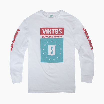 VIKTOS Patriot Block Long Sleeve Tee White Small Outdoor Tactical Australia