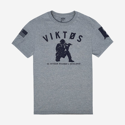 VIKTOS Varsity Tee Ash Heather Small Outdoor Tactical Australia