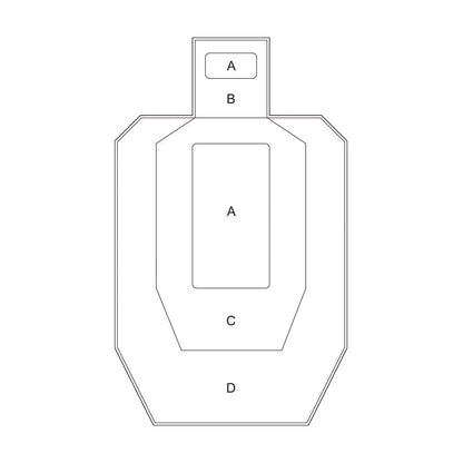VTS Double Sided Tactical Targets (ZULU) A1 150GSM Pad of 100 Outdoor Tactical Australia